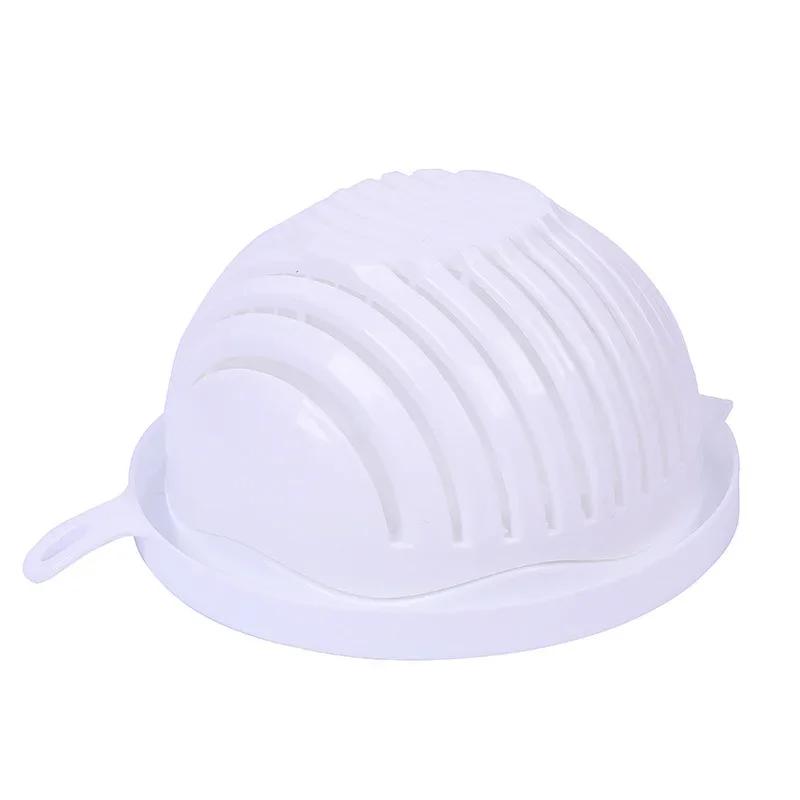 

Фрукты Овощной Салат Резка Чаша Практичный Многофункциональный Салат Резак Слив Фруктовые Миски Кухонные Аксессуары Гаджеты белый