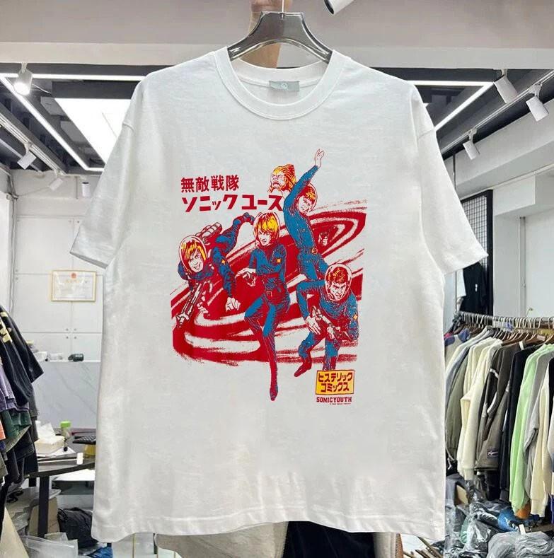 

Sonic Youth Japanese Astronauts 1992 Tour White Unisex T shirt KH16843 Unisex T-Shirt L