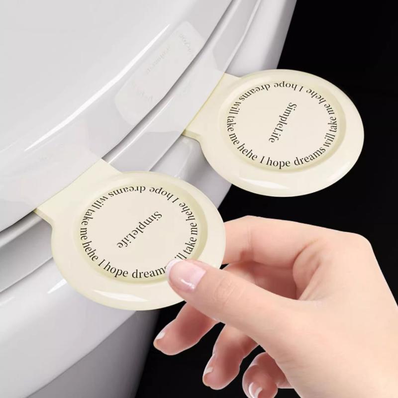 Ridicător de capac de toaletă 2-în-1 Aromaterapie Mâini curate Mâner ridicat capac toaletă Agent de parfumare a aerului pentru toaletă Consumabile pentru toaletă