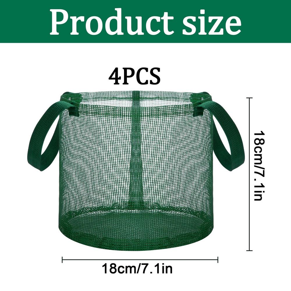 Aquatic Plant Basket Foldable Reusable Mesh Plant Basket Breathable Lily Pots Container for Aquarium Pool Garden Water Lily