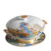 Exquisite Northern Scenery Bone China Dinnerware Gift Set, 52-Piece