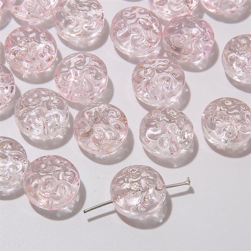 Transparent Two-Color Meander Glass Beads for DIY Bracelet Making