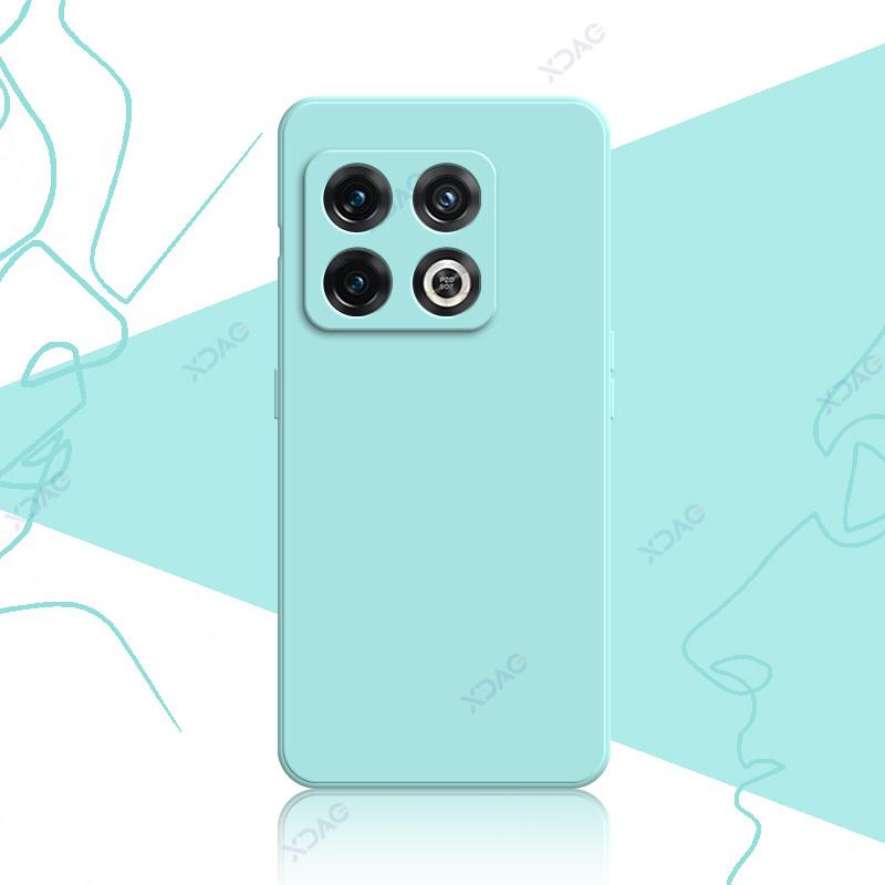 Mobile Phone Case for OnePlus 10 Pro One Plus 10Pro 5G 360 Soft Luxury Square Liquid Silicone Back Cover Waterproof Bag