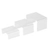 3pcs   Set Acrylic Doll Toy Figure Display Riser Rack Transparent Jewelry Display Stand