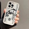 Black Dollars Full-Coverage Phone Case for Samsung Galaxy A56 A55 A36 A35 A26 A25 A15 5G A24 A23 A22 A52 A52S A71 A72 4G Cover