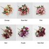 Multicolor Rose Bouquet Artificial Flower 21 Heads Simulation Flowers New Faux Rose Flower  Gifts