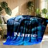Custom Name Personalized Avatar Print Blanket, Home Decor, Bedroom, Sofa, Camping, Couch, Gifts for Birthday ChristmasEnthusiasts
