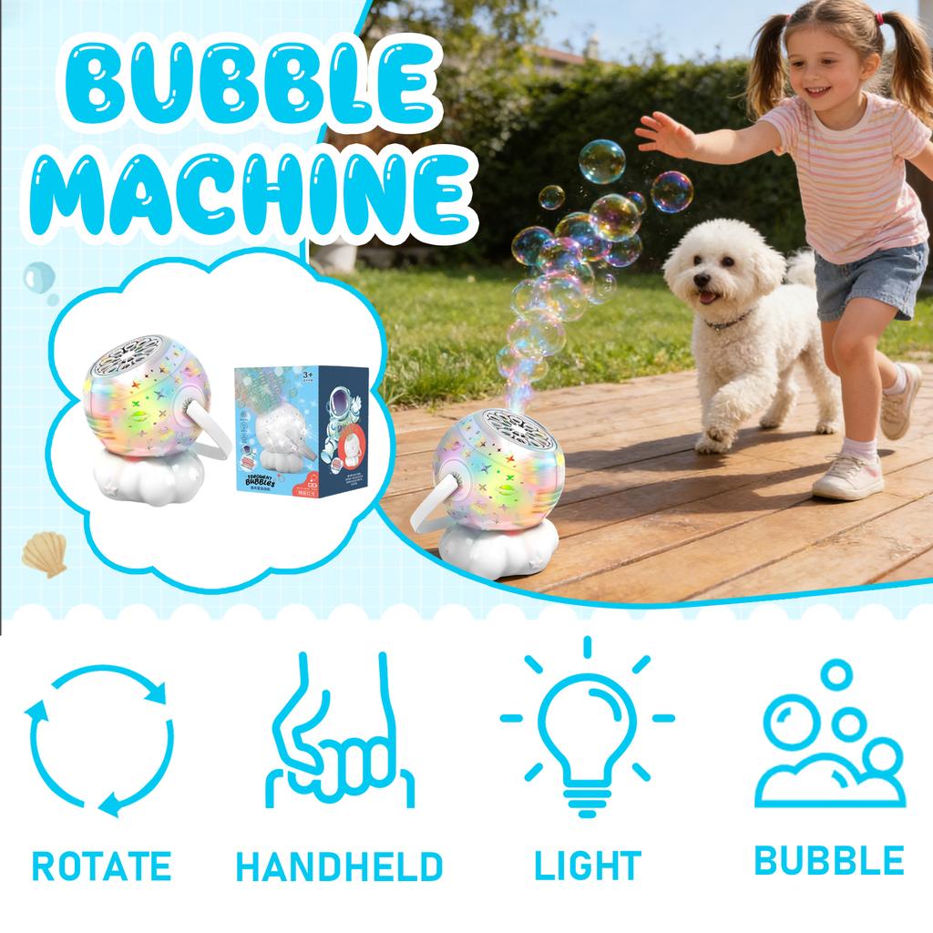 Automatic Cartoon Animals Bubble Machine For Kids Electric Soap Bubble Toy Summer Outdoor Toys For Children
