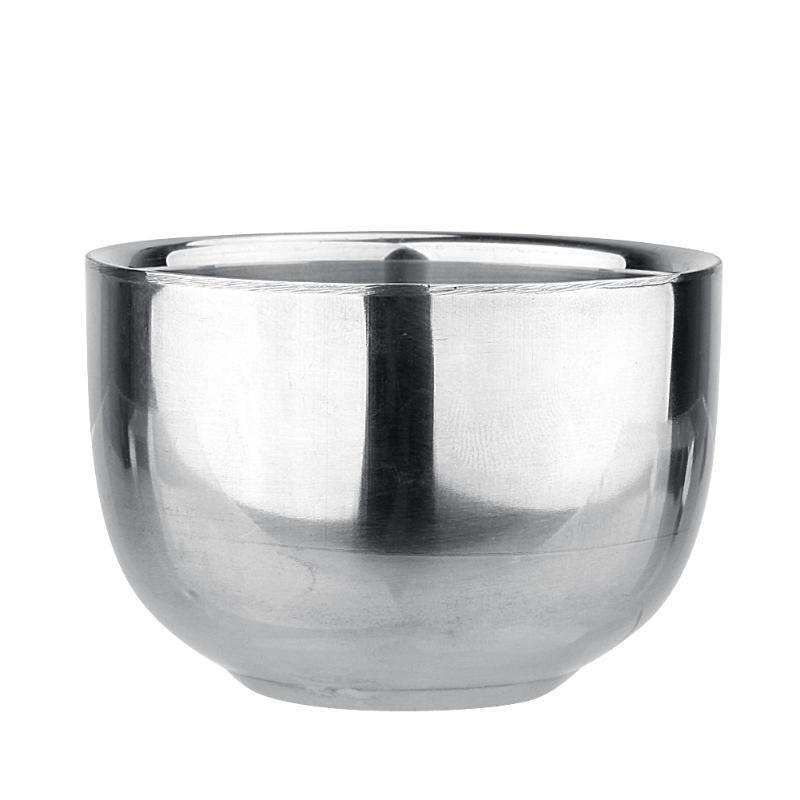 120ML Coffee Milk Mugs Stainless Steel Mini Thickened Double Layer Cup Heat Insulation Mug Bowl