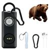 Bear Repellent Horn 130db Alarm USB Integrated Design with Bear Bell and LED for Bear Dealing Durable and with 126db Emergency Whistle User Manual
