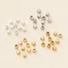 20Pcs/Pack 2*2mm 14/18K Gold Plated Polygonal Spacer Beads For Handmade DIY Jewelry Making Bracelet Necklace Accessories