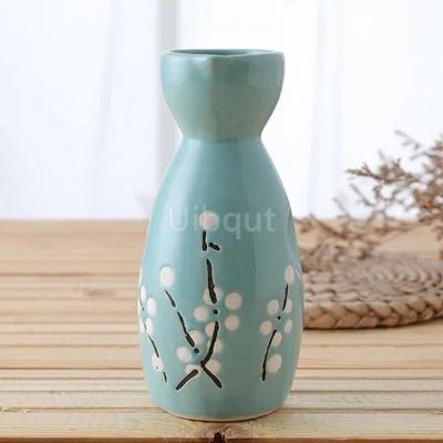 Restaurant decoration Decorative sashimi Salmon garnish bottle Dry ice small pot ice cup Wine bottle Japanese creative ceramics