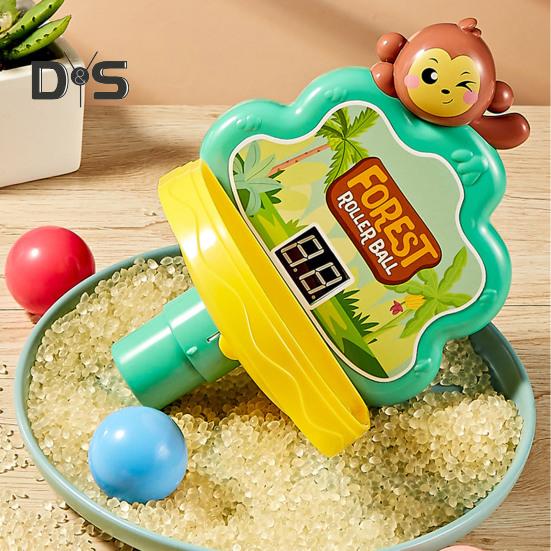 Kids Ball Shoot Track Toy with Scoreboard Balls Hammer Ball Electric Press Launcher with Rolling Ball Slide Educational Toddlers Boys Girls Ball