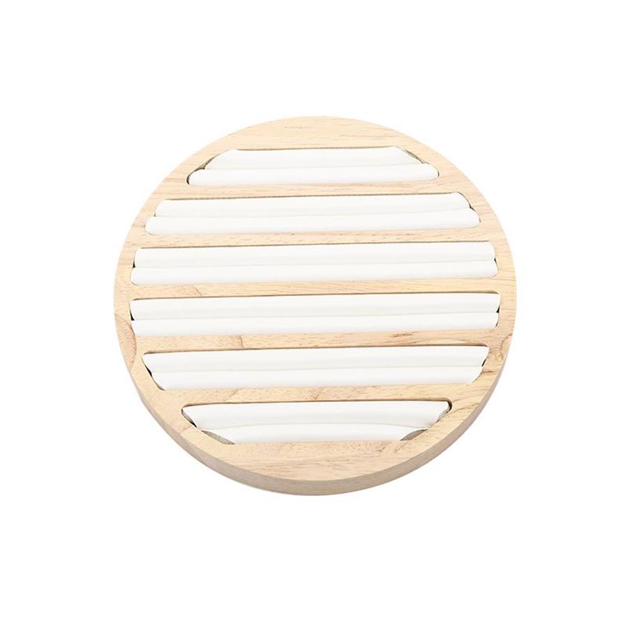 1pc, Ring Earrings Wooden Display Tray Jewelry 100 Ring Earrings Tray Display Tray Counter Storage, Size: Diameter: 5.9in