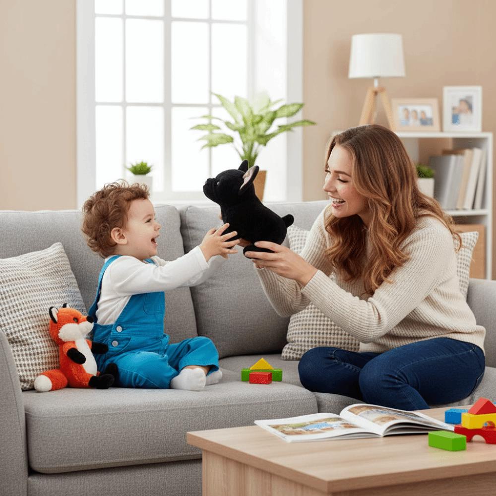 Soft Bulldog Plush Doll PP Cotton Animal Plush Pillow Bulldog Plush Toy  Kids Holiday Gifts