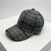 Baseball Cloth Woolen Color Contrast Use Multi Women  Men Her Him For Fresh Winter Autumn Fall Caps Cotton Fashion Casual British Style Check Warm