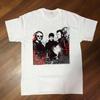 T-shirt Blanc en Coton Analogue Groupe A-HA Taille Complète HL174
