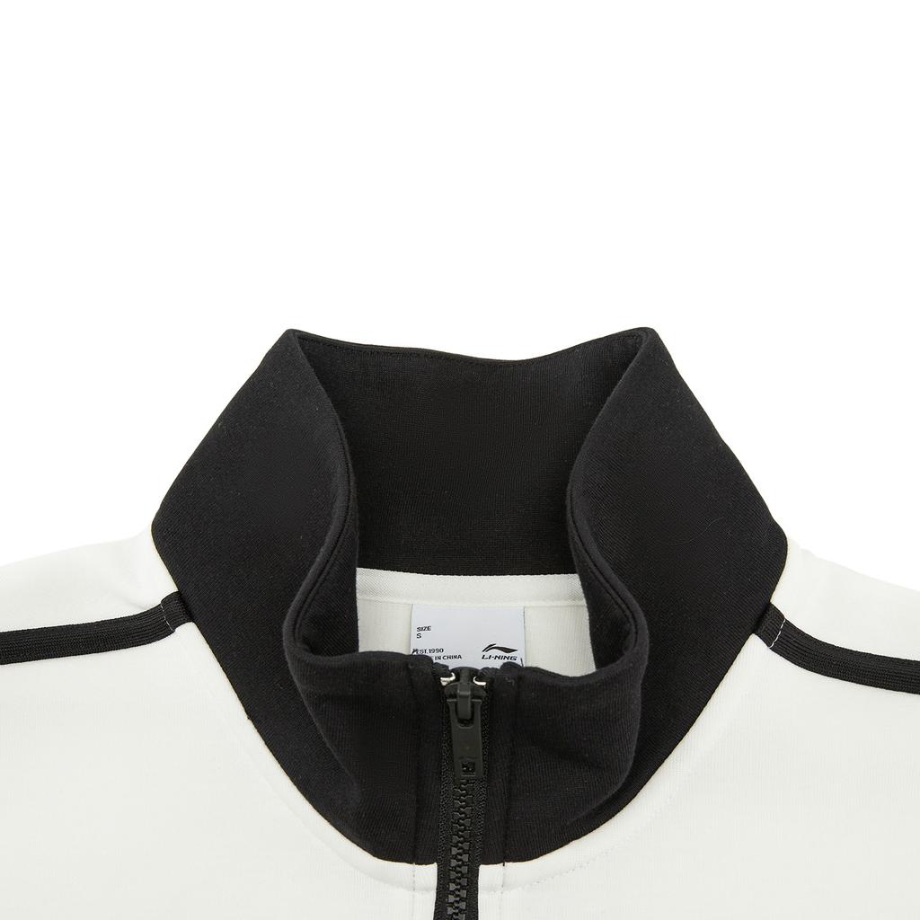 Li-Ning Antibacterial Stand Collar Logo Sweatshirt Unisex sweatshirt AWDW359-1