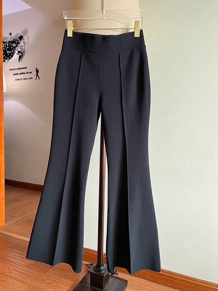 3D Tailored High-Elasticity Bell Bottom Pants – High Waist Slimming Suit for Spring/Autumn XL