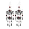 Design retro ethnic style long earrings female classical temperament crystal fringed earrings personalized Tibetan earrings