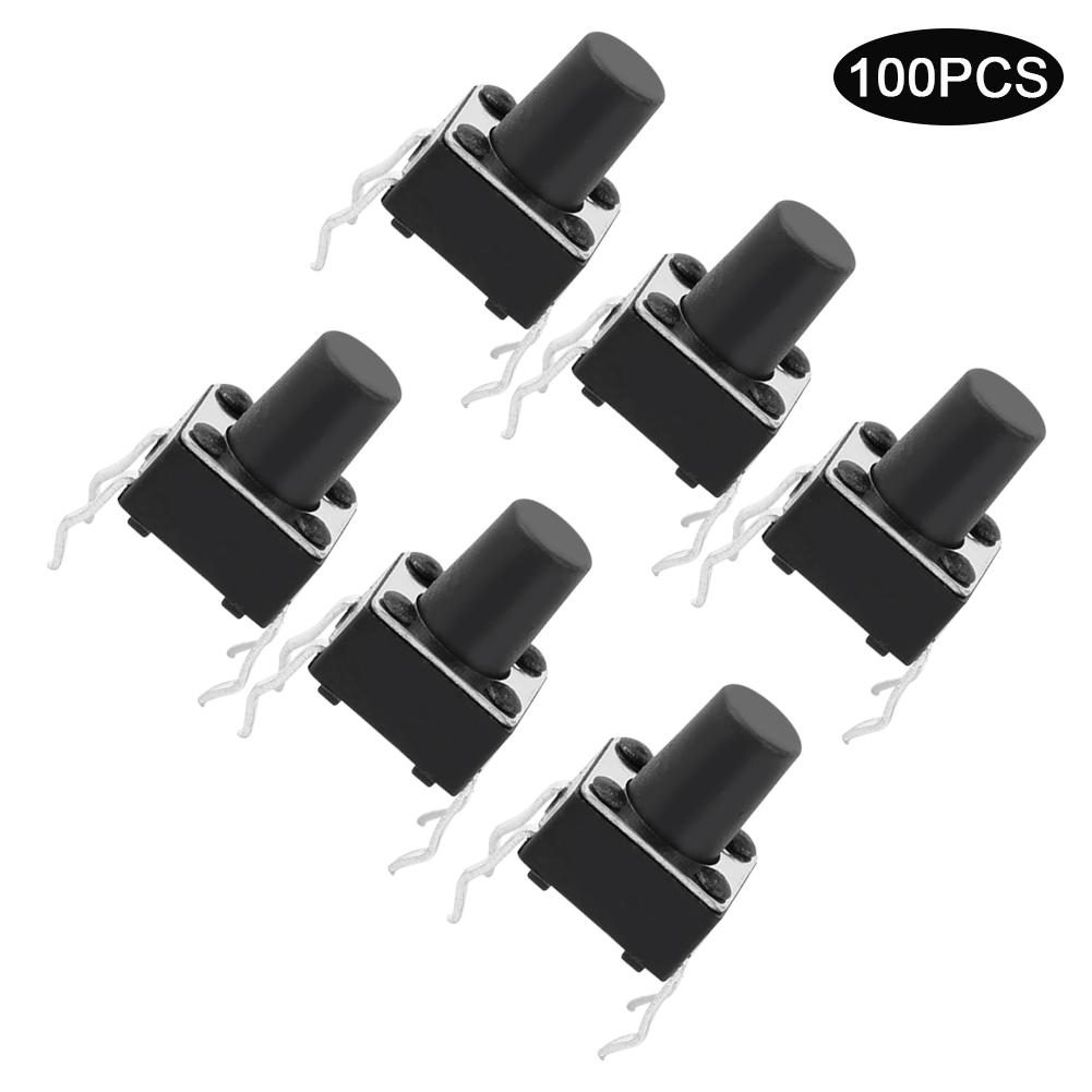 100pcs Momentary Tactile Push Button Switch Mini Micro Tact Switch Accessory 6 x 6 x 8mm