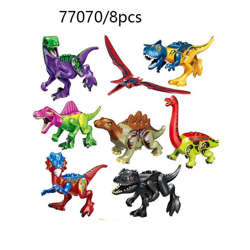 Vivid Jurassic World Dinosaur Building Blocks With Movable Parts For Kids