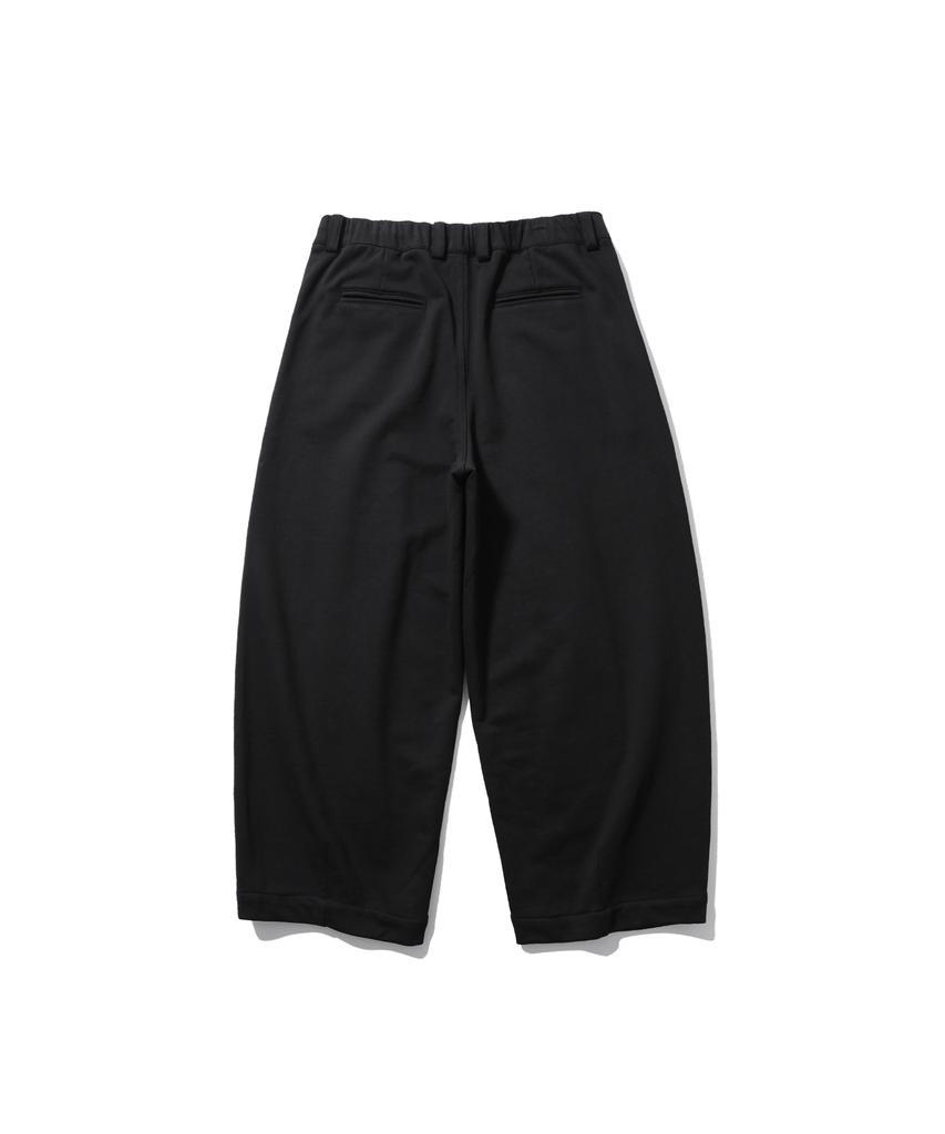 ANGLAN Heavy Sweat Long Tuck Pants - Black