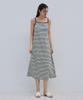 Metapeo Met Striped Bustier Dress Holiday Charcoal