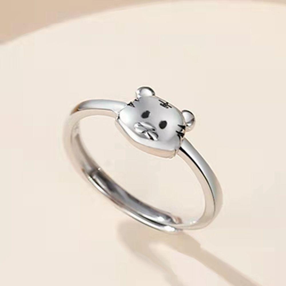 Creative Tiger Rings Ladies Classic Vintage Fashionable Stylish Adjustable Open Rings Jewelry Gathering Party Event Anniversary Present GiftVintage