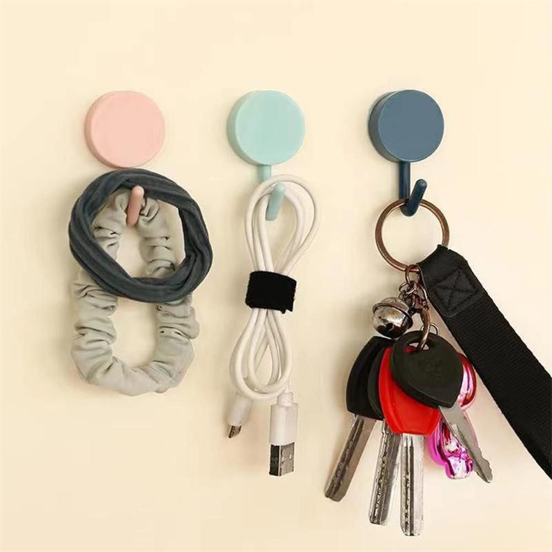 Colorful Adhesive Hooks Cute Utility Hooks Key Hooks For Wall Decorative Hook Wall Mount
