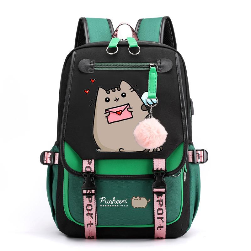 Cartoon Cute Printed School Bag Outdoor Travel Oxford Cloth Backpack