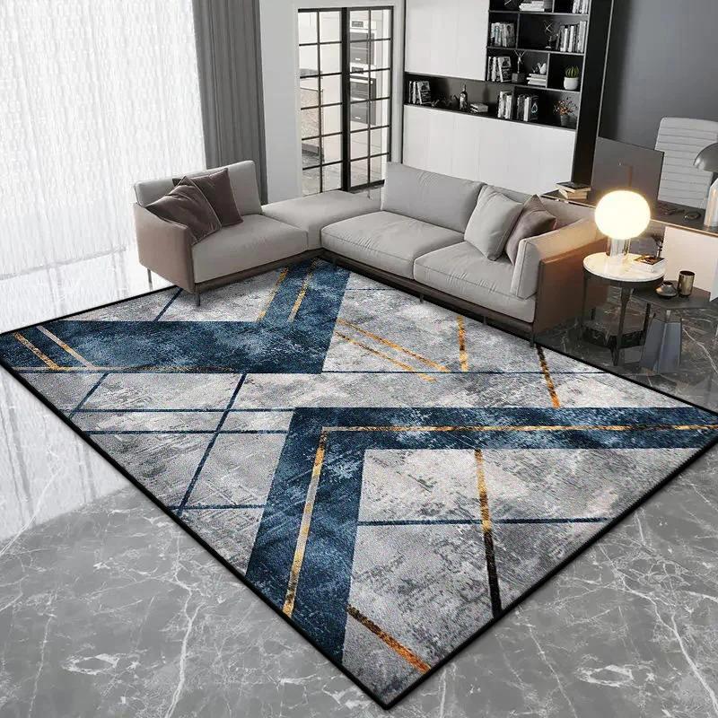 Nordic Geometric Style Carpet Living Room Luxury Decoration Bedroom Large Area Rugs Lounge Coffee Tables Non-slip Floor Mat Soft