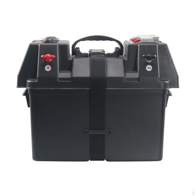 Multifunktionsbox Schwarzes Gehäuse Einheit Geformter Griff Elektrische Komponente für Fahrzeugbatterie