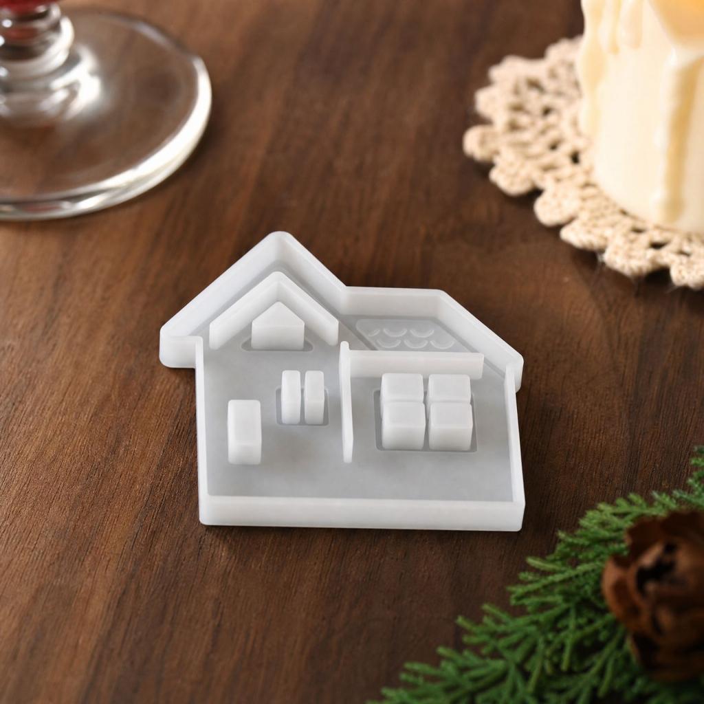 Christmas House Silicone for Crafts - DIY Resin and Baking