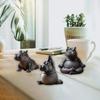Handcrafted Yoga Master Hippo Statue Resin Hippopotamus Figurine Hippo Figurine Yoga Statue Meditation Hippopotamus For Home