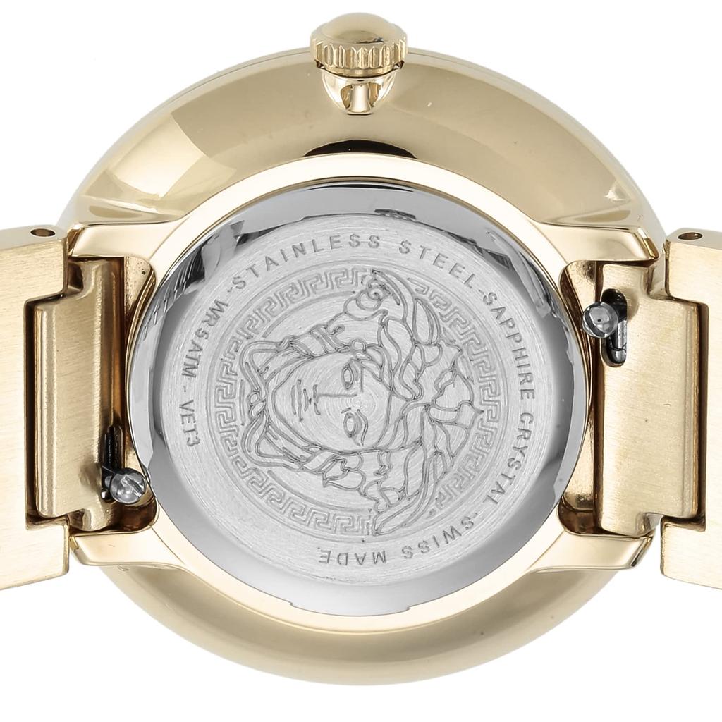 [Versace] Uhr Virtus Mini Venus Mini Rotes Zifferblatt Edelstahl Saphirglas Quarz 28MM Schweizer Uhr VET300321 Damen Gold [Artikel]