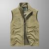 2025 Outdoor Leisure Vest Men's New Multi-Pocket Breathable Outdoor Cargo Jacket Coat High-Quality Design Hiking Fishing Vest