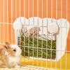 Hanging Rabbit Hay Feeder Fixed Anti-tipping Rabbit Grass Rack Feeder Less Waste Plastic Guinea Pig Hay Feeder Ferret