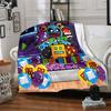 1pc Colorful Cartoon Characters flannel Blanket for Super Soft Cute Comfort Blanket for Travel Bedding Couch Sofa Blanket Y73026