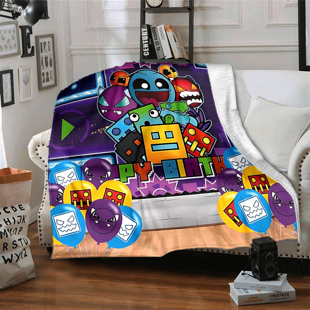 1pc Colorful Cartoon Characters flannel Blanket for Super Soft Cute Comfort Blanket for Travel Bedding Couch Sofa Blanket Y73026