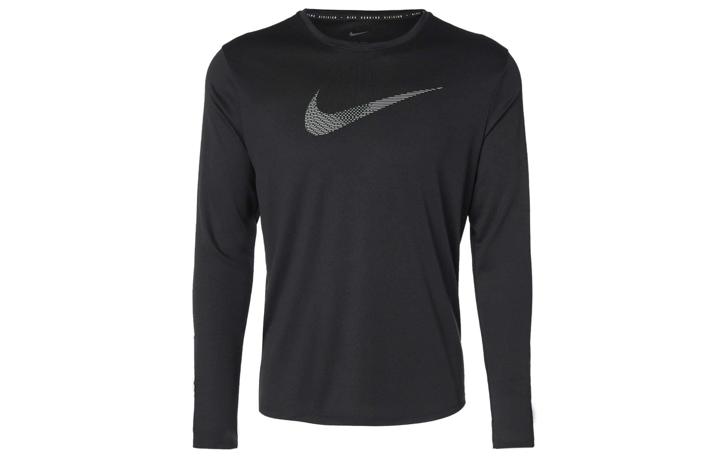 Nike Running T Shirts Men s Black Moderate Straight Fit DD6000-010 XXL