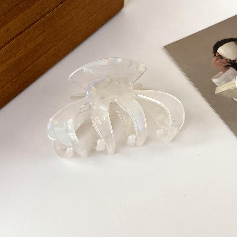 

Милая овальная заколка в виде тыквы, французская однотонная заколка для волос с подносом, заколка для волос на затылке в виде акулы, аксессуары для волос