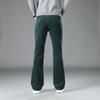 Męskie spodnie na co dzień Micro Flare Spodnie sztruksowe Koreańskie, elastyczne, wąskie spodnie Flare
