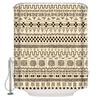 Shower Curtain Brown Navajo Ethnic Pattern Design Mexican Abstract Peruvian Tribal Geometric Aztec Decor Bathroom with Hook