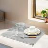Dish Pad Absorbent Non Slip Kitchen Counter Mat for Utensils Tableware Bottle