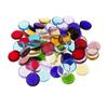 100g Round Shape Clear Glass Mosaic Tiles for Making Kids Crafts 15mm