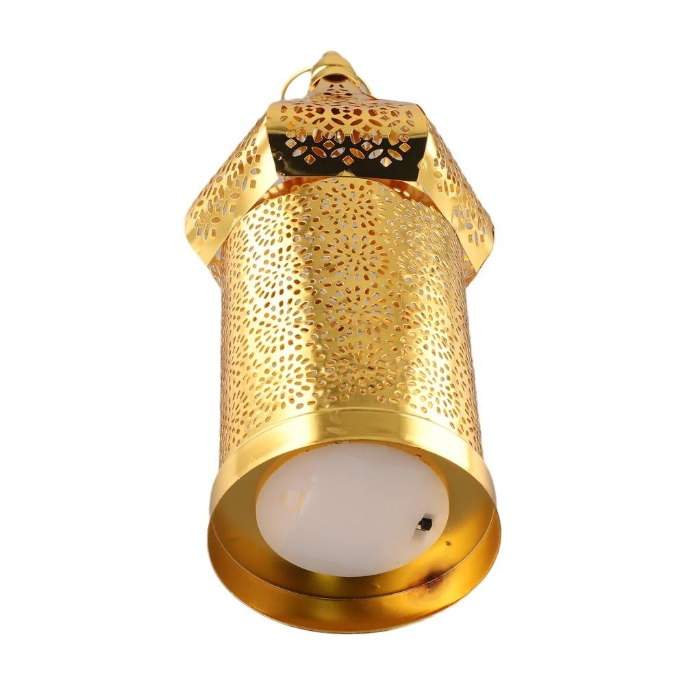 Vintage Moroccan Night Light Hollow Eid Lamp Home Ornament Ramadan LED Light Mosque