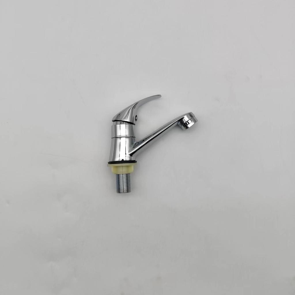 Modern Hotel Chrome Finish Single-Hole Single-Handle Deck Mounted Basin Faucets Zinc Alloy with Ceramic Surface Online Technical