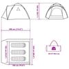 VidaXL 3-Person Dome Camping Tent Green Quick Release, Tent, Camping Shelter, Garden Shelter, Garden Tent, 4004226