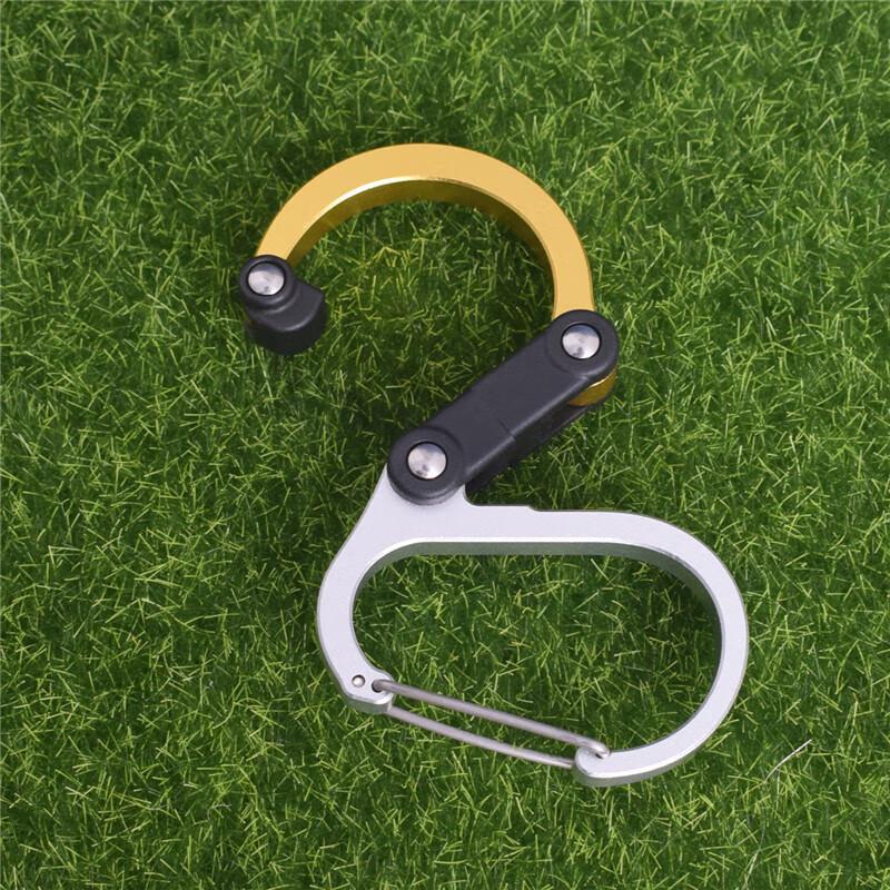D-Type Aluminum Carabiner Clip